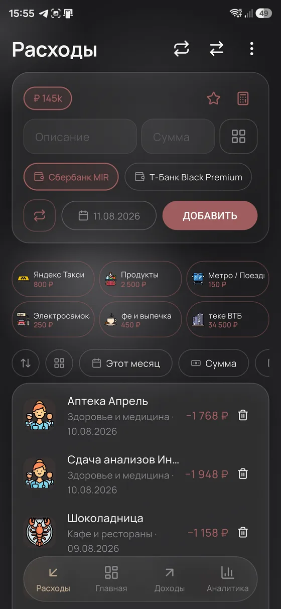 Расходы